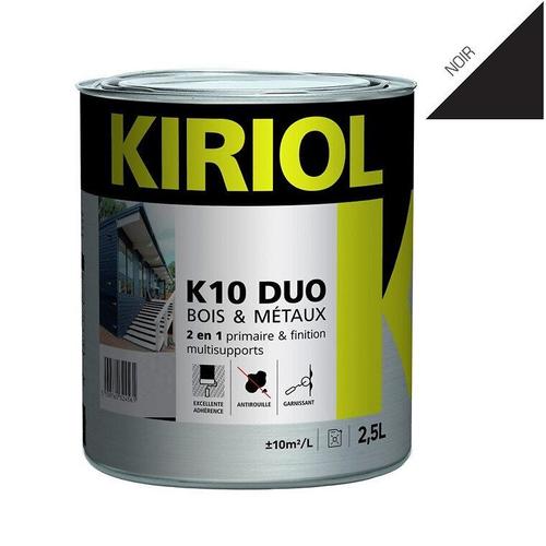 Peinture antirouille K10 Duo COMUS Brillant Noir 2.5L - A005357