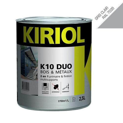 Peinture antirouille K10 Duo COMUS Satin Gris clair 2.5L - A013223