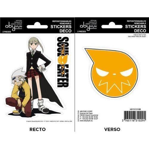 ABYstyle ABYDCO155 - Ameublement et Décoration - Soul Eater - Stickers - 2 Planches - Soul Eater/Maka -16 x 10.8 cm