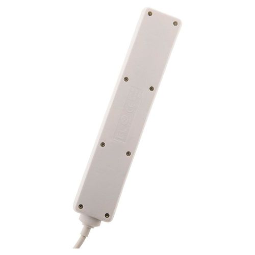 zenitech - Coupe-circuit - CA 230 V - 3680 Watt - connecteurs de sortie : 5 (5 x alimentation) - 1 m cordon - blanc