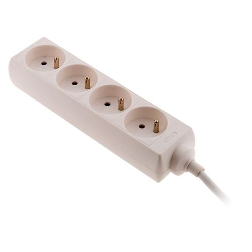 Bloc 4 Prises 16A 2P+T Blanc - Zenitech