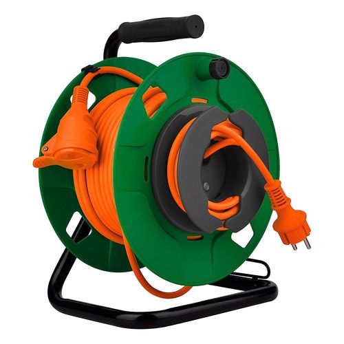 Enrouleur de jardin IP44 1 prise 16A - 3G1,5mm² - 35m - Zenitech