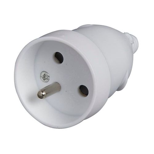 Fiche femelle 16A 2P + T - Blanc