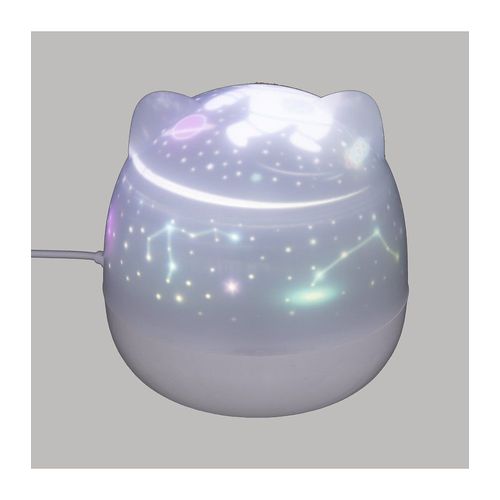 Veilleuse Rotative Chat - Blanc