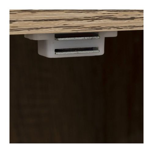 Etagère 6 Cases De Rangement Avec Portes Mix N' Modul - Longueur 67,50 Cm X Hauteur 100,50 Cm - Marron