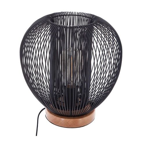 Lampe À Poser Design Métal Noda - H. 27 Cm - Noir