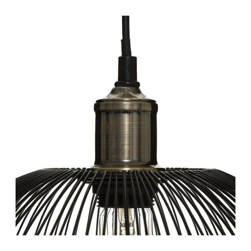 Luminaire Suspension En M?Tal Filaire Noir & Dor? D 34 Cm