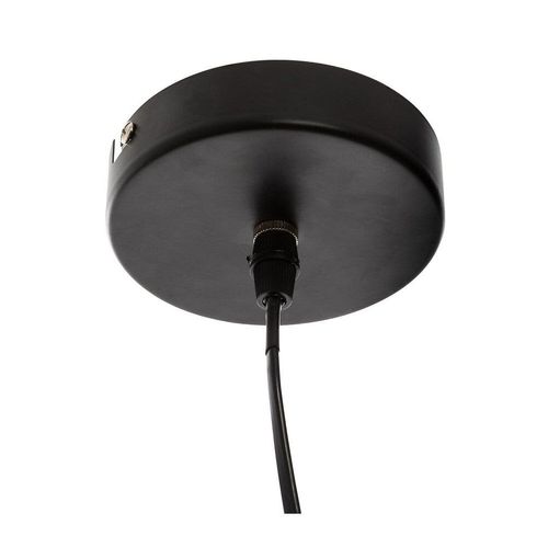 Luminaire Suspension En Bois Et M?Tal Noir D 15 Cm