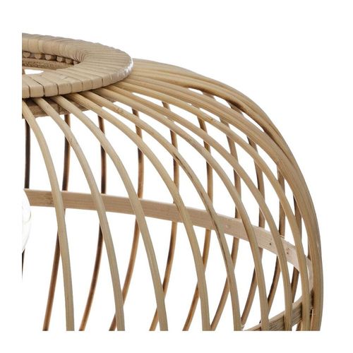 Lampe À Poser Trepied Design Bambou Eads - H. 31 Cm - Marron