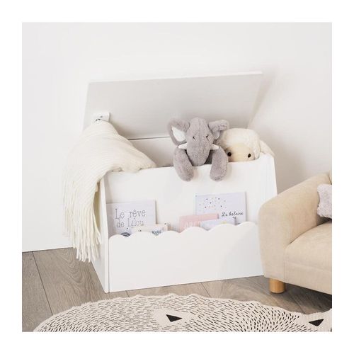 Coffre À Jouet Avec Bibliothèque Banc