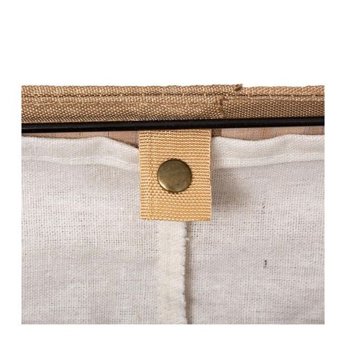 Panier à linge design Bamboo - L. 40 x H. 50 cm - Marron