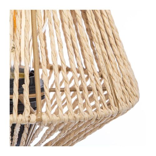 Lampe À Poser Effet Corde Jily - H. 34 Cm - Beige Naturel