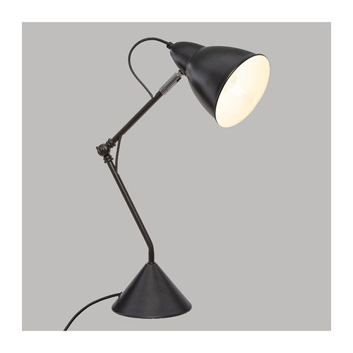Lampe De Bureau En Métal - E27 - 25 W - H. 62 Cm - Noir