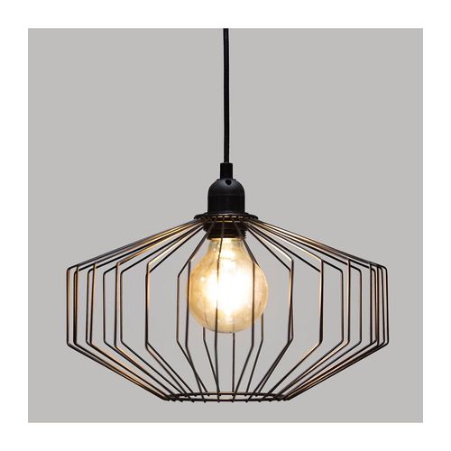 Luminaire Suspension En M?Tal Filaire Noir D 30.5 Cm