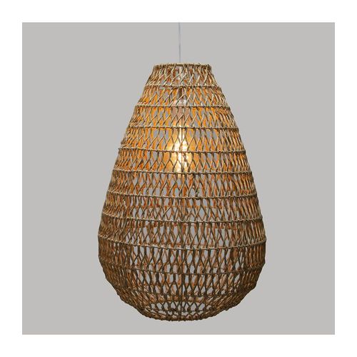 Luminaire Suspension En M?Tal & Papier D 37.5 Cm Beige
