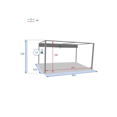 Tonnelle Palmeira - 3 X 4 M - Ardoise