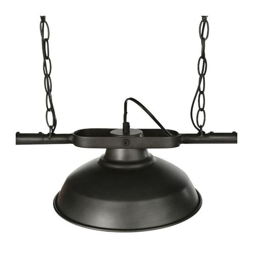 Luminaire Suspension 3 Abat-Jour En M?Tal Noir Industriel