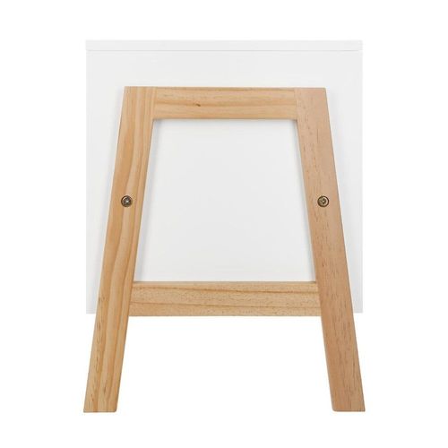 Rangement Casier Bas Blanc Et Bois