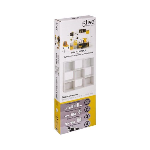 Etagère Cube Design Mix'n Modul - L. 100 X H. 100 Cm - Blanc