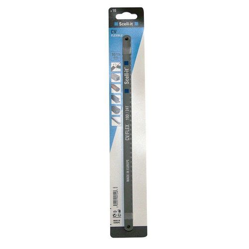 10 lames de scie à métaux SCELL-IT Flexibles Chrome Vanadium coupe Alu Tube PVC et Bois.
