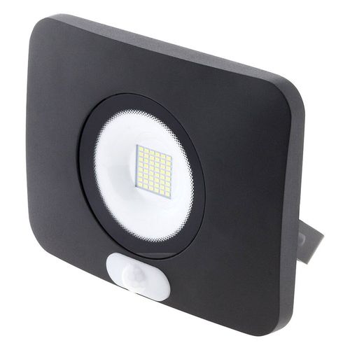 Projecteur LED étanche 50W avec détecteur noir