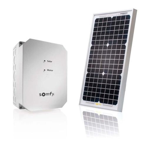 SOMFY 2400961 - Kit d'alimentation solaire Solarset RTS - Compatible moteur de portail ou garage RTS