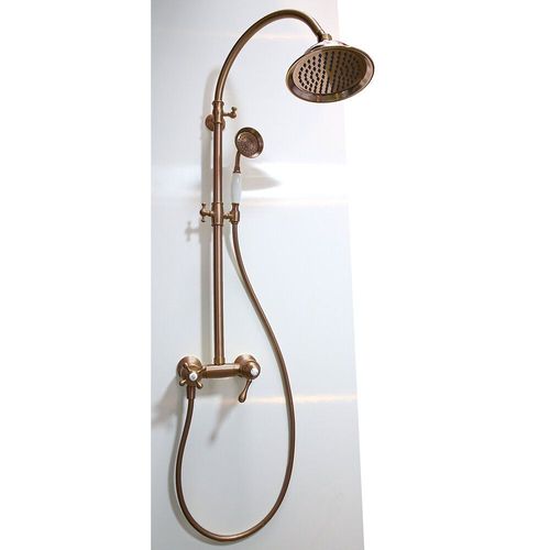 Leeds Colonne De Douche Rétro Cuivre Mitigeur Mécanique