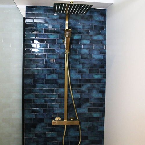 Quartos Colonne De Douche Or Brossé Avec Thermostatique 300