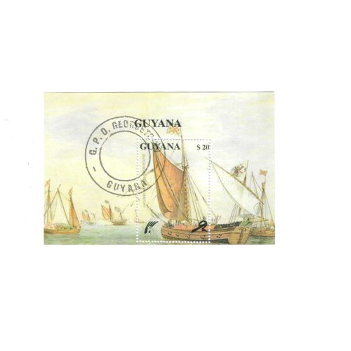 Guyane - Bloc Feuillet Bateaux Hollandais