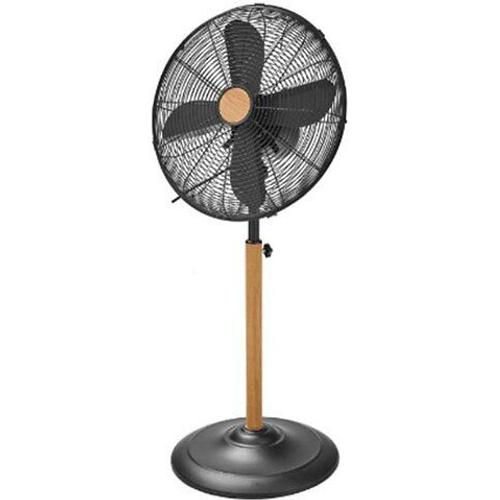 Ventilateur sur pied 50W imitation bois