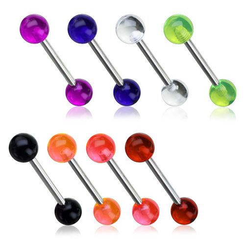 Lot 8 Piercings Langue Tiago Acier Chirurgical Inoxydable Anti Allergique Barbell Lovepiercing