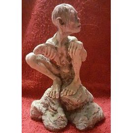 Statuette "Sméagol" (Gollum) Du Seigneur Des Anneaux - Sideshow Collection - En Resine Aspect Pierre - -