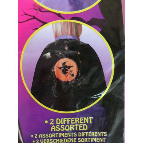 Déguisement Enfant Halloween / Gothique : Cape Noire De Sorcière Idée Cadeau