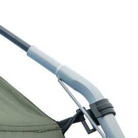 OUTSUNNY Tente pop up montage instantané - tente de camping 3-4 pers. - 2  grandes portes - dim. 2,6L x 2,6l x 1,5H m fibre verre polyester oxford  vert gris pas cher 