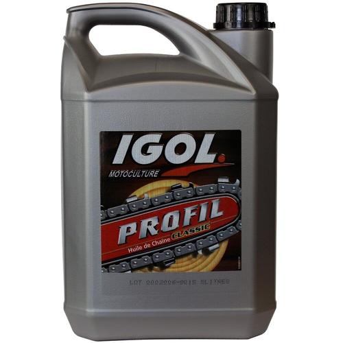 Huile de chaîne filante IGOL pour tronçonneuse et élagueuse - 5 litres