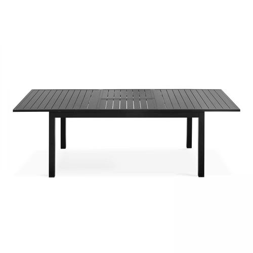 Table De Jardin En Aluminium Noir Extensible