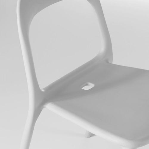 Lot De 4 Chaises En Plastique Blanc