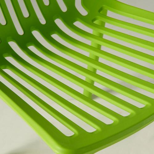 Chaise De Jardin Ajourée En Plastique Vert