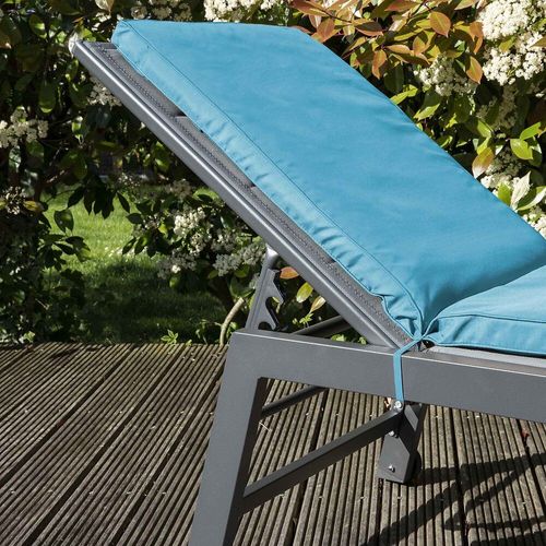 Coussin De Bain De Soleil En Polyester Bleu