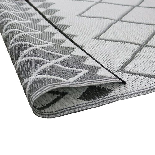 Tapis Rectangulaire Xl Polypropylène Gris 230 X 160 Cm