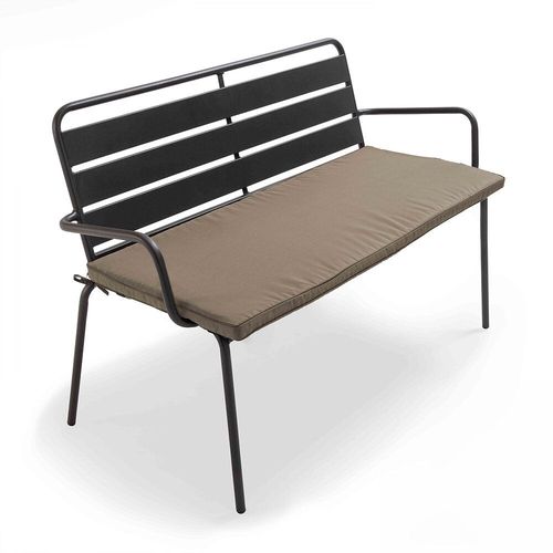 Coussin Pour Canapé Polyester Taupe 114 X 51,5 X 3 Cm