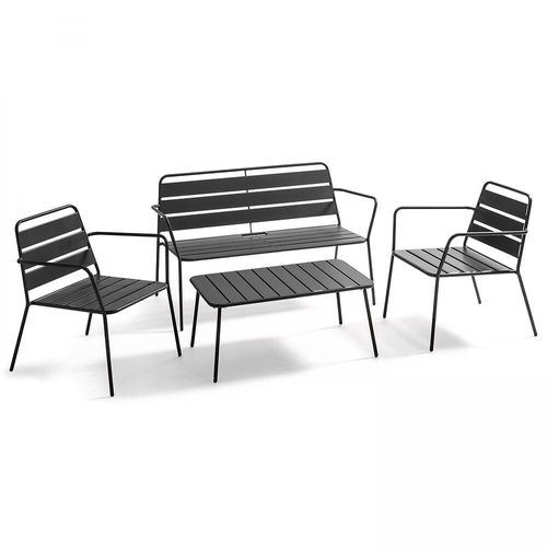 Table Basse De Jardin Acier Anthracite