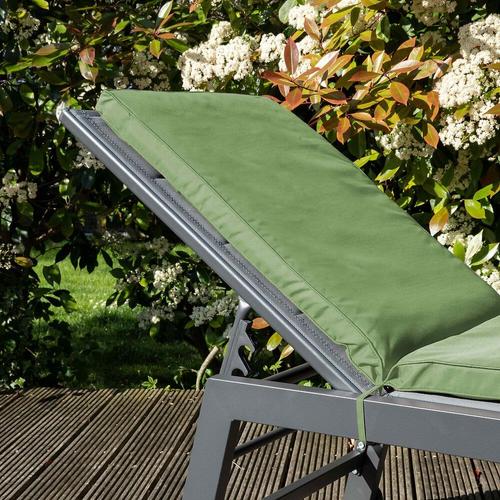 Coussin Bain De Soleil Polyester Vert Cactus 186x53x5 Cm