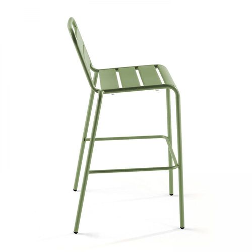 Table De Bar Et 4 Chaises Hautes Vert Cactus