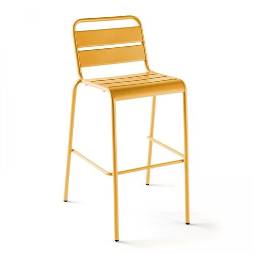 Table De Bar Et 4 Chaises Hautes Jaune