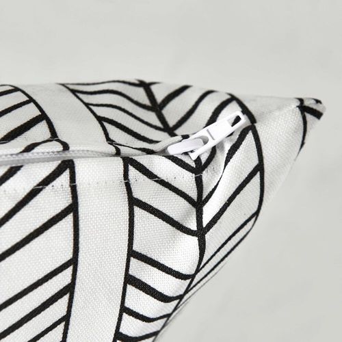 Lot De 2 Petits Coussins Polyester Blanc 40 X 20 X 8 Cm