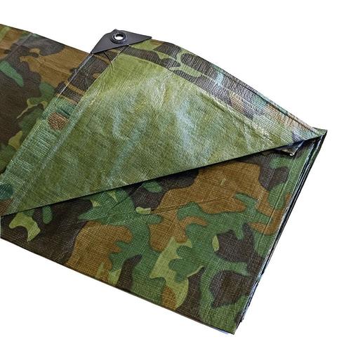 Bâche Camouflage 150 g/m² - 3.6 x 5 m - bache exterieur - bache de sol - bache militaire