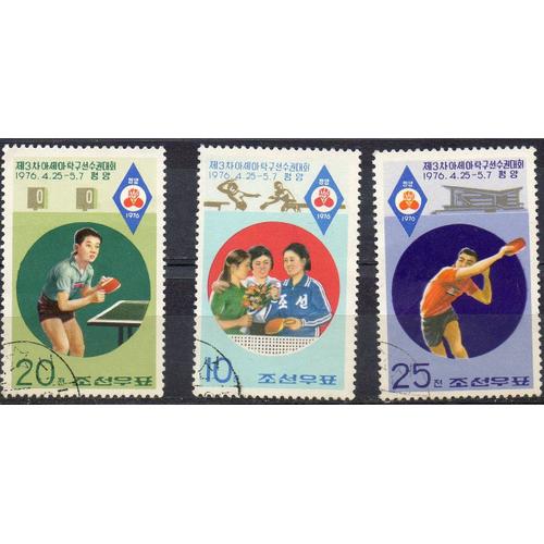 Corée Du Nord : Timbres Tennis De Table