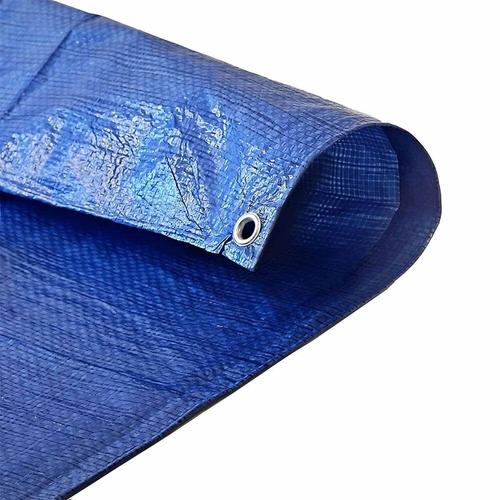 TECPLAST Bâche Bois 4x5 m 150BO Bleue et Verte - Haute Qualité - Bâche de protection imperméable pour Bois de chauffage