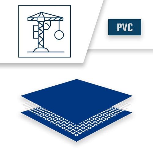 TECPLAST Bâche de Chantier 2x3 m 680CH Bleue - Qualité 10 ans - Bâche de protection étanche pour Travaux - Made in France